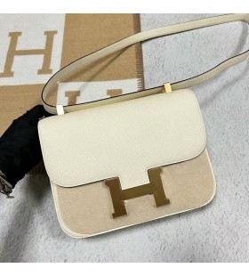 Konstanz 24-1 Epsom i2 Cremig WeiÃ-Gold-Hardware-24cm Volle Handgemachte