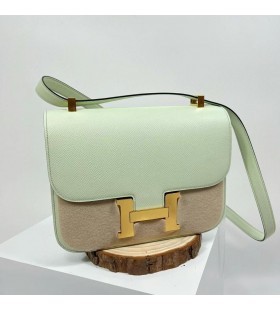 Konstanz 24-1 Epsom 0S Light Green Gold Hardware 24cm Volle Handgemachte