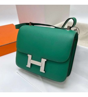 Konstanz Swift U4 Vert Vertigo Silber Hardware Phw 24cm Volle Handgemachte