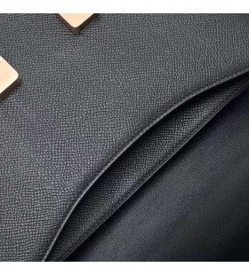 Constance Epsom Ck89 Schwarz Rose Gold Hardware RGhw 24cm Volle Handgemachte