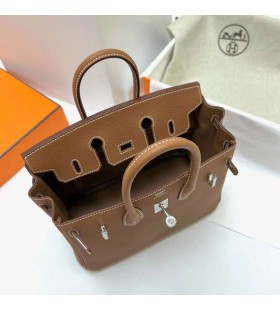 Birkin Togo Ck37 Golden Braun Silber Hardware Phw 25cm Volle Handgemachte