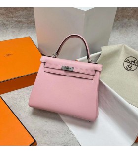 Kelly Swift-3Q Neue Rosa Silber Hardware Phw 25cm Volle Handgemachte