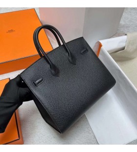 Birkin Sellier Epsom Ck89 Schwarz-Gold-Hardware-Ghw 25cm Volle Handgemachte