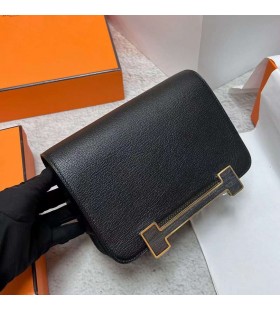 Geta Chevre Ck89 Schwarz-Gold-Hardware-Ghw 20cm Volle Handgemachte