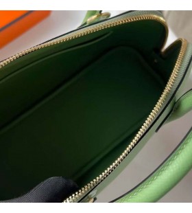 Bolide Epsom I3-Avocado-gr&Atilde;&frac14;n-Gold-Hardware-Ghw 25cm Volle Handgemachte