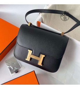 Konstanz 1-24 Epsom Ck89 Schwarz-Gold-Hardware-Ghw 24 cm Volle Handgemachte