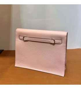 Taschen Kelly danse Evercolor 3Q Neue Rosa Silber Hardware-22cm Voller Handgemachte Phw