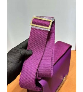Geta Chevre P9 actiniae-Violett-Gold-Hardware-20cm Voll Handgemachte Ghw