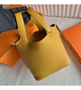 Clemence Picotin 9D Bernstein gelb Gold Hardware 18cm Voll Handgemachte Ghw
