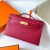 Mini Kelly Pochette Epsom K1-Granat-rot-Gold-Hardware-22cm Ghw Volle Handgemachte