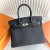 Birkin Togo Ck89 Schwarz Silber Hardware-30cm Volle Handgemachte Phw