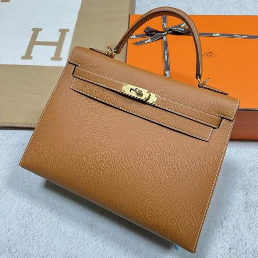 Kelly Epsom Ck37 να ροδίσουν Χρυσό Υλικό Ghw 32cm Πλήρες Χειροποίητο