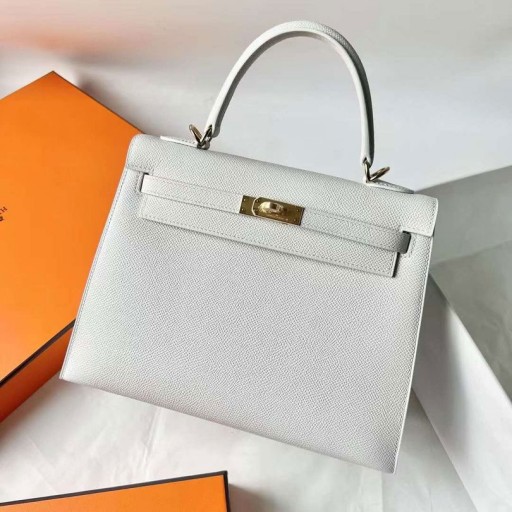 Kelly Epsom 01 Καθαρό Λευκό Χρυσό Υλικό 25cm Πλήρες Χειροποίητο Ghw