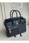Birkin Swift Μπλε indigo Ασημένιο Υλικό 30cm Πλήρες Χειροποίητο