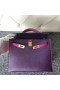 Kelly Hss Σεβρ Ck59 grape μωβ & L3 Αυξήθηκε ροζ Χρυσό Υλικό 25cm Πλήρες Χειροποίητο