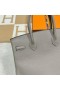 Birkin Togo M8 gris ashpite Ασημένιο Υλικό Phw 30cm Πλήρες Χειροποίητο