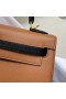 Kelly Hss Epsom Ck37 Golden Brown & Ck89 Μαύρο Χρυσό Υλικό Mghw 25cm Πλήρες Χειροποίητο