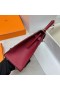 Kelly Epsom K1 Γρανάτης κόκκινο Χρυσό Υλικό Ghw 25cm Πλήρες Χειροποίητο