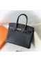 Τσάντες Birkin Togo Ck89 Μαύρο Χρυσό Υλικό 30cm Πλήρες Χειροποίητο Ghw