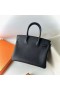 Τσάντες Birkin Togo Ck89 Μαύρο Χρυσό Υλικό 30cm Πλήρες Χειροποίητο Ghw