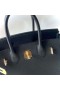 Τσάντες Birkin Togo Ck89 Μαύρο Χρυσό Υλικό 30cm Πλήρες Χειροποίητο Ghw
