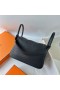 Lindy Κλεμάνς TC Δέρματος Ck89 Μαύρο Ασημένιο Υλικό 26cm Πλήρες Χειροποίητο Phw