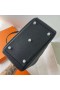 Lindy Κλεμάνς TC Δέρματος Ck89 Μαύρο Ασημένιο Υλικό 26cm Πλήρες Χειροποίητο Phw