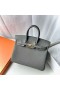 Birkin Togo 0L medium γκρι Χρυσό Υλικό 25cm Πλήρες Χειροποίητο Ghw