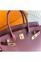 Birkin Epsom Ck55 Καφετί κόκκινο Χρυσό Υλικό 30cm Πλήρες Χειροποίητο Ghw