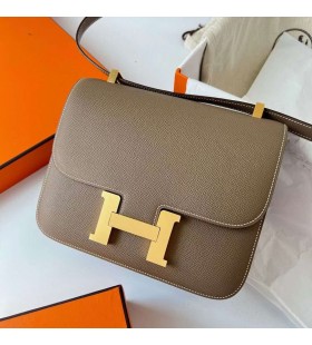 Constance Epsom Ck18 Etoupe Γκρι Χρυσό Υλικό Ghw 24cm Πλήρες Χειροποίητο