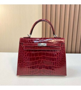 Kelly ÎαμÏεÏά ÎÏοκοδείλια ÎλιγάÏοÏα Ck55 claret κÏκκινο ÎÏαÏί ÎÏημÎνιο Î¥Î»Î¹ÎºÏ 25cm ΠλήÏÎµÏ Î§ÎµÎ¹ÏοÏοίηÏο Phw