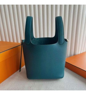 Picotin Κλεμάνς TC W0 indigo Πράσινο Χρυσό Υλικό 18cm Πλήρες Χειροποίητο Ghw